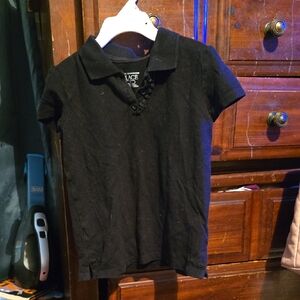!!. Girls 5T Black Polo Shirt